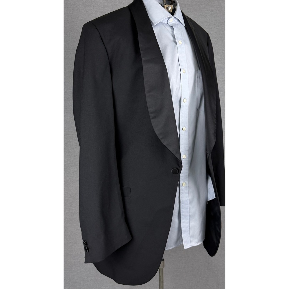 Brooks Brothers Mens Black‎ Shawl Lapel Tuxedo Jacket Blazer Made in USA 42XL